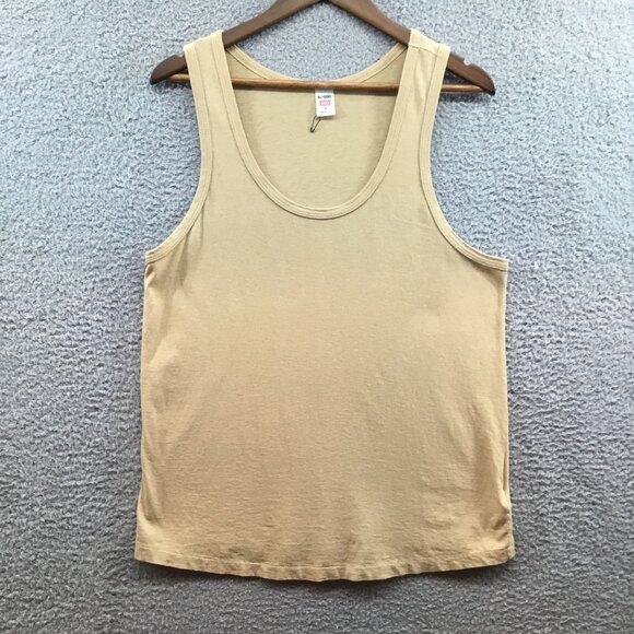 Re/Done X Hanes Relaxed Cotton Beach Tank Sand M - Picture 2 of 4